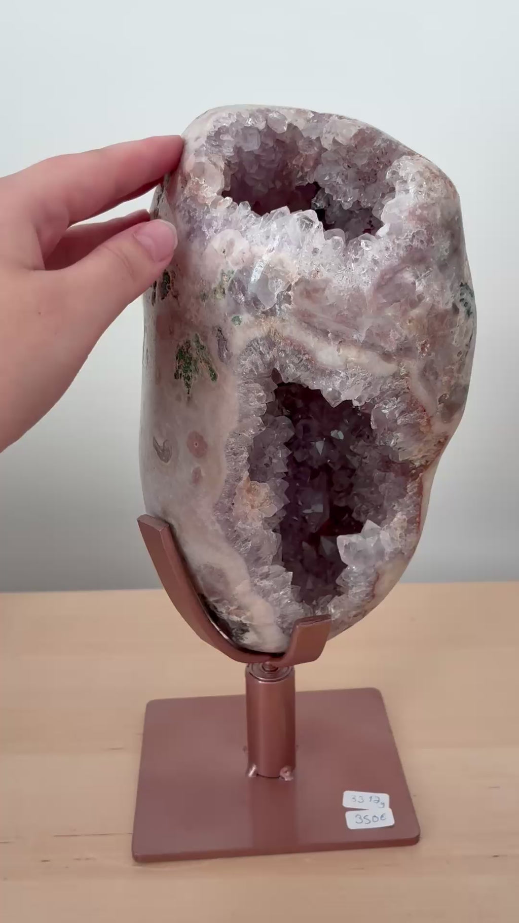 Pinkki ametisti freeform #12