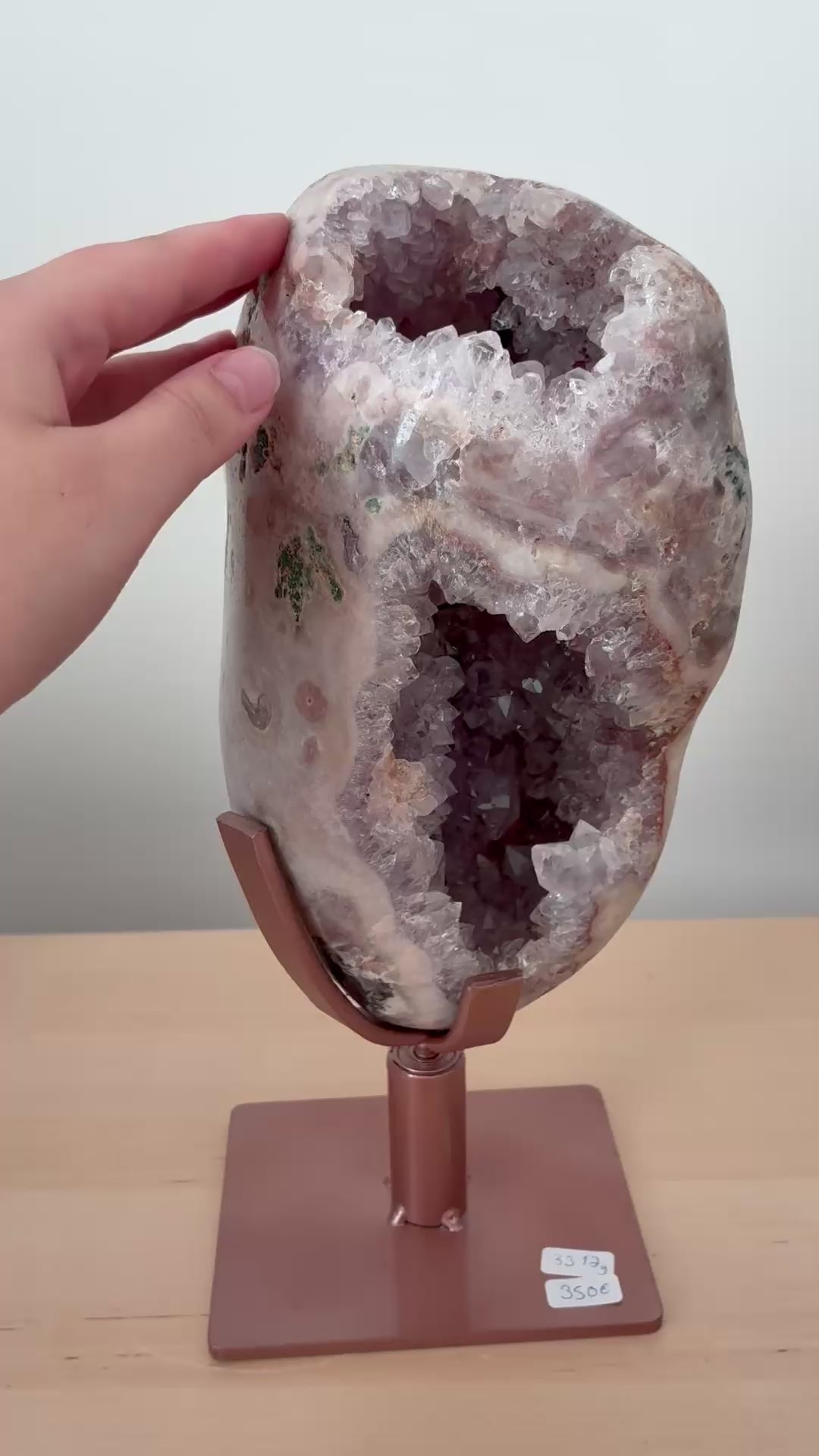 Pinkki ametisti freeform #12