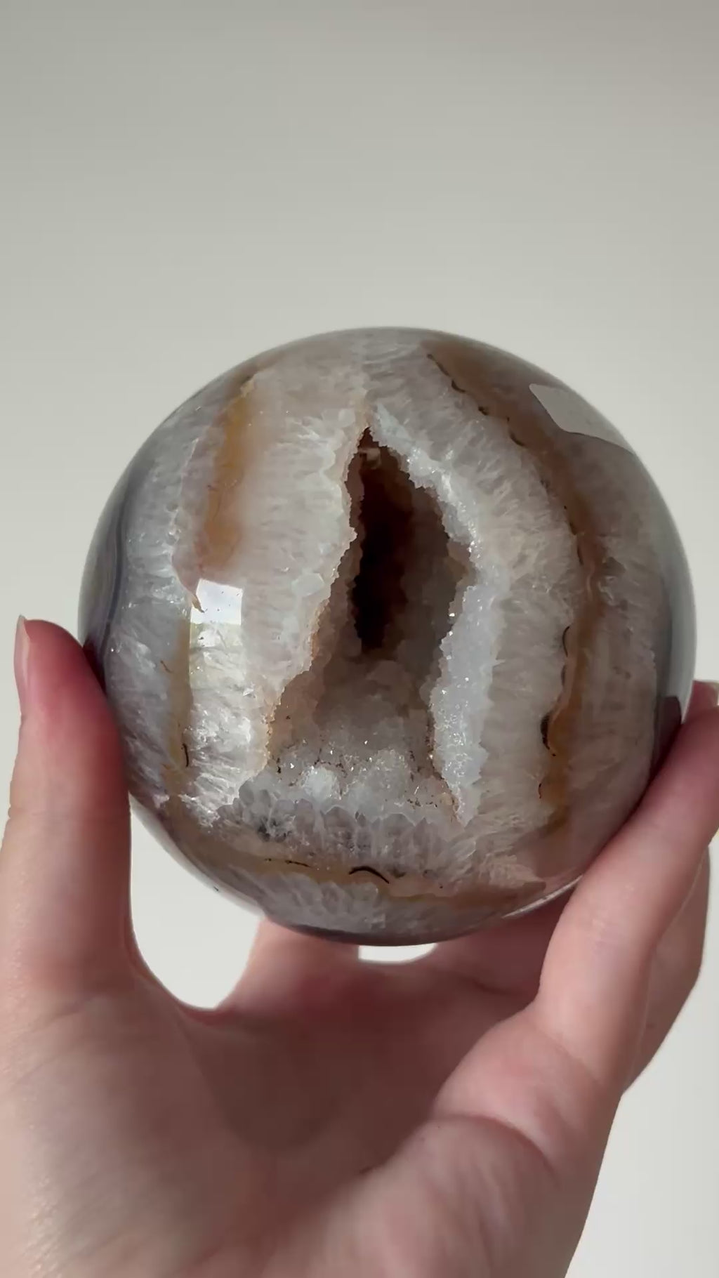 Druzy akaatti kuula